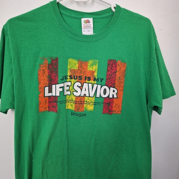 Jesus is my LIFE SAVIOR * Woman Tee Size Medium - Picture 2 of 6